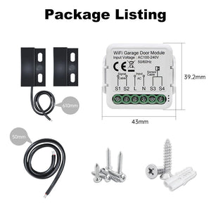 Planet Gates Tuya WiFi Garage Door Opener Controller Smart Automatic Garage Door Switch APP Remote Control for Alexa Google Home Yandex Alice