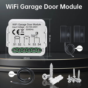 Planet Gates Tuya WiFi Garage Door Opener Controller Smart Automatic Garage Door Switch APP Remote Control for Alexa Google Home Yandex Alice