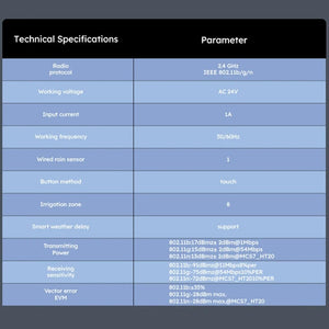 Planet Gates Tuya WiFi Sprinkler Controller Intelligent Irrigation Timer 8 Zones Automatic Watering Device Compatible with Alexa Google Home