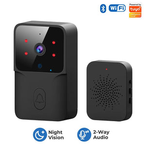 Planet Gates Tuya WiFi Video Doorbell Wireless HD Camera IR Alarm Security Smart Home Door Bell WiFi Intercom for Home