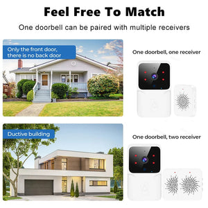 Planet Gates Tuya WiFi Video Doorbell Wireless HD Camera IR Alarm Security Smart Home Door Bell WiFi Intercom for Home