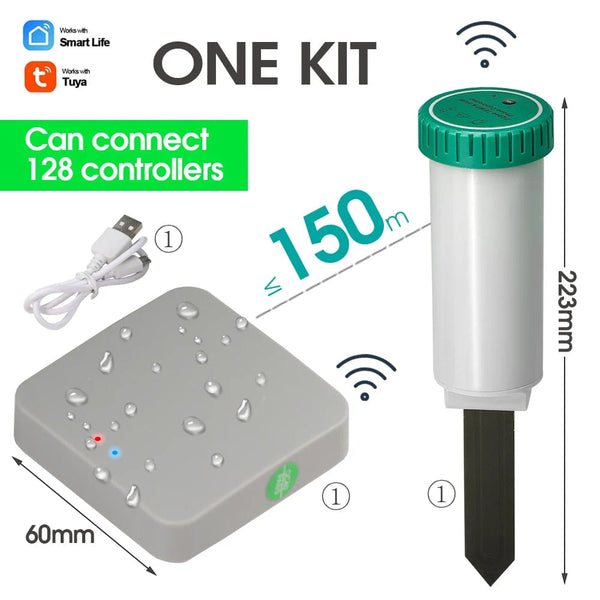 Planet Gates Tuya Zigbee Bluetooth Wifi Soil Temperature Humidity Sensor Tester Garden Detector for Indoor Outdoor Plants Remote Controllers