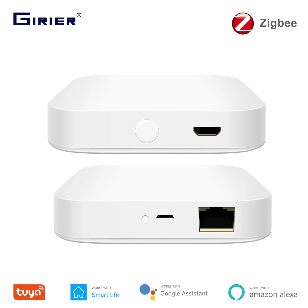 Planet Gates Tuya ZigBee Gateway Bridge, Wired/Wireless Smart Hub, Smart Life App Remote Control, Compatible with Alexa Google Home Assistant