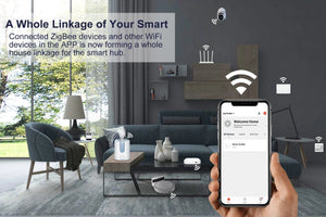 Planet Gates Tuya ZigBee Gateway Bridge, Wired/Wireless Smart Hub, Smart Life App Remote Control, Compatible with Alexa Google Home Assistant