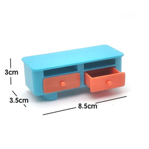 Planet Gates TV cabinet Big Building Block Assembled Mini Furniture Play House Toys For Children Compatible With Duploed Accessories Educational Gift