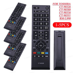 Planet Gates TV Remote Control for Toshiba CT-90326 CT-90380 CT-90336 CT-90351 RM-L890 LCD TV Stick Replacement 1PC 2PCS 3PCS 4PCS 5PCS