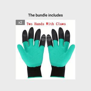 Planet Gates Two Hands With Claws*2 Garden Gloves With Claws: Dig, Plant, Weed & Seed with Ease - Protect Your Fingers & Nails!