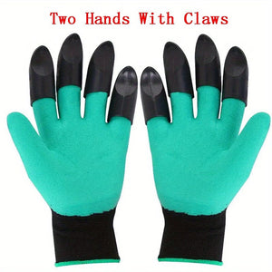 Planet Gates Two Hands With Claws Garden Gloves With Claws: Dig, Plant, Weed & Seed with Ease - Protect Your Fingers & Nails!
