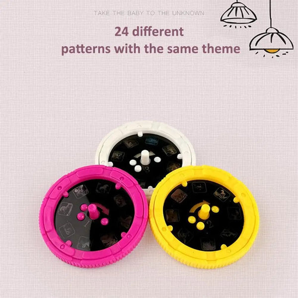 Planet Gates TY09 Projection Flashlight Children Projector Light Cute Cartoon Toy Night Photo Picture Light Bedtime Learning Fun Toys