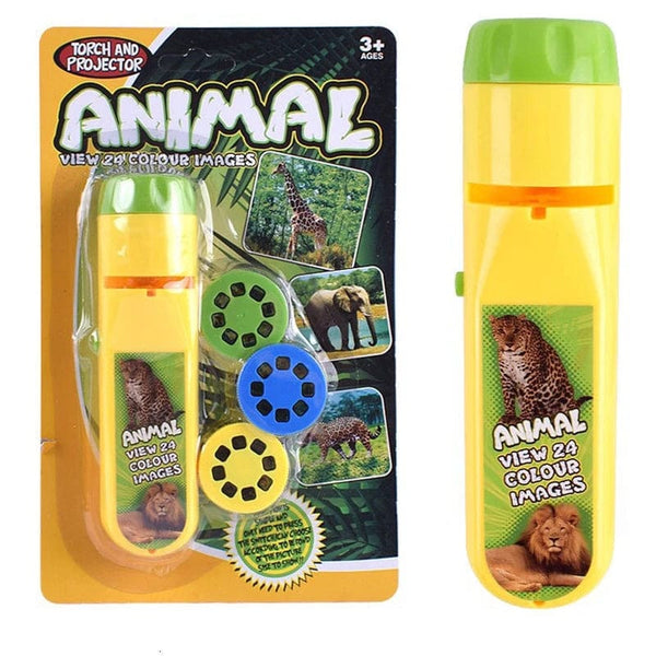 Planet Gates TY09 Projection Flashlight Children Projector Light Cute Cartoon Toy Night Photo Picture Light Bedtime Learning Fun Toys