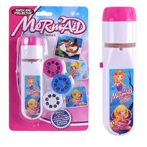 Planet Gates TY09 Projection Flashlight Children Projector Light Cute Cartoon Toy Night Photo Picture Light Bedtime Learning Fun Toys