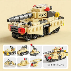 Planet Gates Type 8 6 in 1 Kids Bricks Toys Vehicle Shapes Aviation Spaceport Model Building Blocks Construction Baby Intelligence Development Gift
