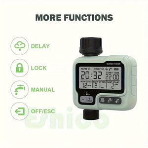 Planet Gates Type - A 1pc HCT-322 Automatic Water Timer Garden Digital Irrigation Machine Intelligent Sprinkler Timer Outdoor Use To Save Water &Time