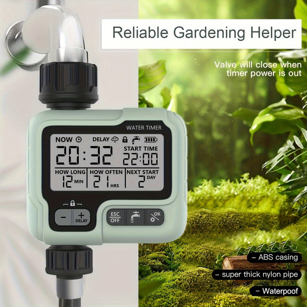 Planet Gates Type - A 1pc HCT-322 Automatic Water Timer Garden Digital Irrigation Machine Intelligent Sprinkler Timer Outdoor Use To Save Water &Time