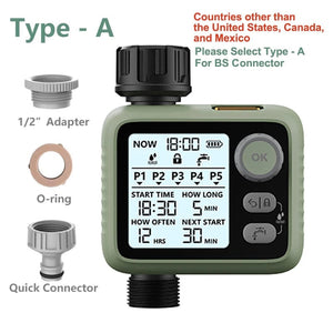 Planet Gates Type - A / CHINA Eshico New Style Water Timer Knob Easier to Operate LED Backlight Dark Night Guardian Rain Sensing More Intelligent Garden Tools