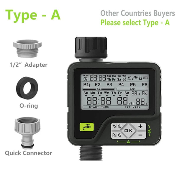 Planet Gates Type-A / CHINA Eshico Super Irrigation System 6 Adjustable Program Rain Sensing Precise Automatic Timing Digital Water Timer Garden Sprinkling