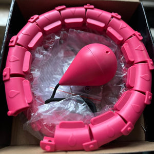 Planet Gates Type A Pink 24 Section Smart Weighted Sport Hoops Abdominal Thin Waist Exercise Detachable Hoop Massage Fitness Circles Training Weight Loss