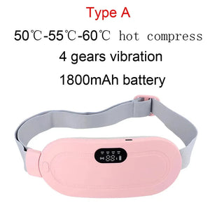 Planet Gates Type A pink / france Electric Menstrual Period Cramp Massager Heating Pad Belt for Female Waist Abdominal Warm Palace Belt Massage Device Vibration