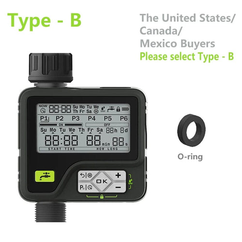 Planet Gates Type-B / CHINA Eshico Super Irrigation System 6 Adjustable Program Rain Sensing Precise Automatic Timing Digital Water Timer Garden Sprinkling