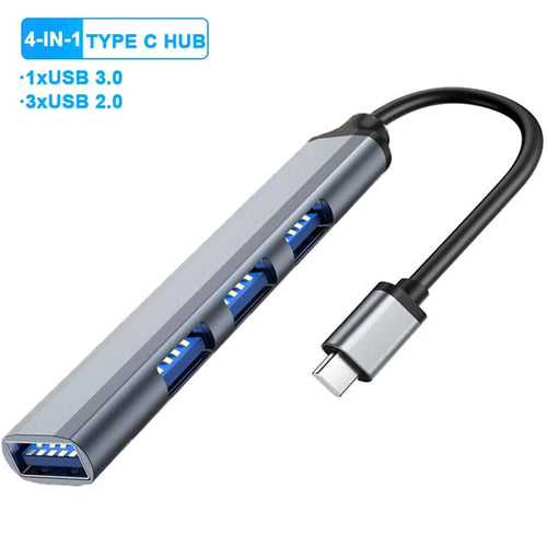 Planet Gates Type C 3.0 / CHINA 4-in-1 USB 3.0 HUB USB Hubs Docking Stations Type C 3.1 Multi USB Splitter OTG Adapter For PC Computer Accessories Macbook Pro