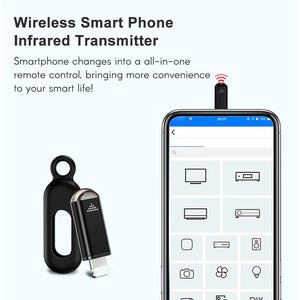 Planet Gates Type-C Connector Smart Phone Infrared Transmitter Universal Mini Remote Controller Replacement for iOS Smartphone TV Air Conditioner Fan Camera