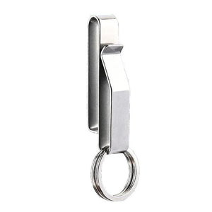 Planet Gates Type C Stainless Steel Car Keys Clip Waist Hanging Keyring Holder Belt Outdoor Portable Keychain Buckle Anti-Lost Hanging Clip