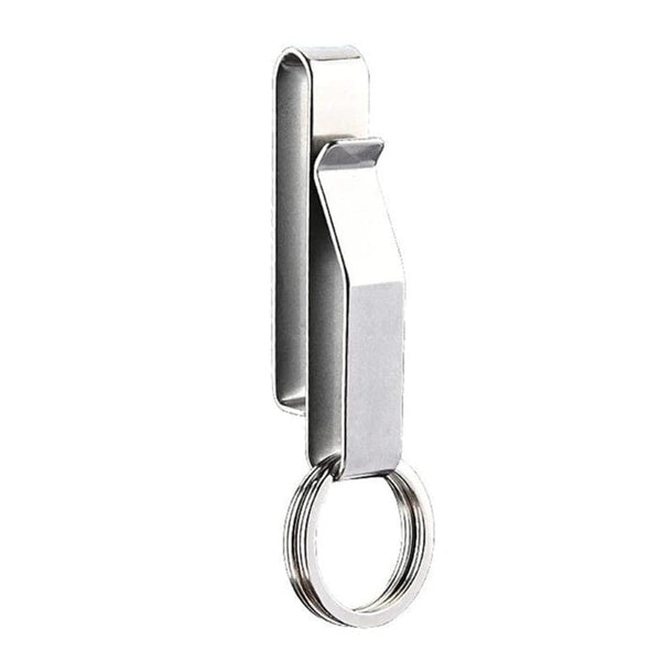 Planet Gates Type C Stainless Steel Car Keys Clip Waist Hanging Keyring Holder Belt Outdoor Portable Keychain Buckle Anti-Lost Hanging Clip