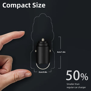 Planet Gates Type C + USB 100W(max ) 100W Fast Charging Car Charger, Hidden Car Charger, Mini Pull Ring Car Charger, Dual Port Cigarette Lighter Car Charger Adapter, Easy To Carry And Charge Your Phone.