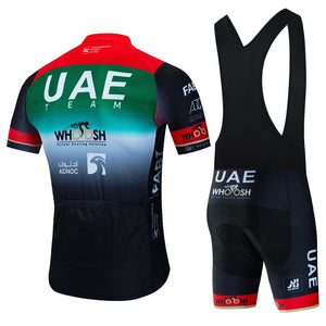 Planet Gates UAE Cycling Clothes Jersey Men Set Mtb Road Bike Uniform Shorts Man Mountain Complete 2024 Bib Men's Suit Cycle Spring Summer
