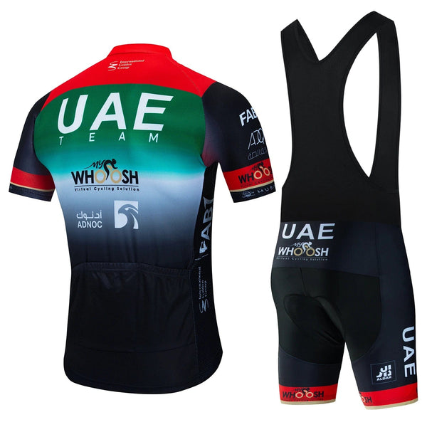 Planet Gates UAE Cycling Clothes Jersey Men Set Mtb Road Bike Uniform Shorts Man Mountain Complete 2024 Bib Men's Suit Cycle Spring Summer