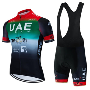 Planet Gates UAE Cycling Clothes Jersey Men Set Mtb Road Bike Uniform Shorts Man Mountain Complete 2024 Bib Men's Suit Cycle Spring Summer