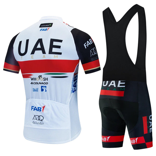 Planet Gates UAE Cycling Clothes Jersey Men Set Mtb Road Bike Uniform Shorts Man Mountain Complete 2024 Bib Men's Suit Cycle Spring Summer
