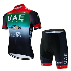 Planet Gates UAE Cycling Clothes Jersey Men Set Mtb Road Bike Uniform Shorts Man Mountain Complete 2024 Bib Men's Suit Cycle Spring Summer