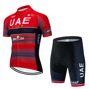 Planet Gates UAE Cycling Clothes Jersey Men Set Mtb Road Bike Uniform Shorts Man Mountain Complete 2024 Bib Men's Suit Cycle Spring Summer