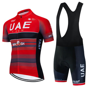 Planet Gates UAE Cycling Clothes Jersey Men Set Mtb Road Bike Uniform Shorts Man Mountain Complete 2024 Bib Men's Suit Cycle Spring Summer