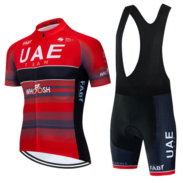 Planet Gates UAE Cycling Clothes Jersey Men Set Mtb Road Bike Uniform Shorts Man Mountain Complete 2024 Bib Men's Suit Cycle Spring Summer