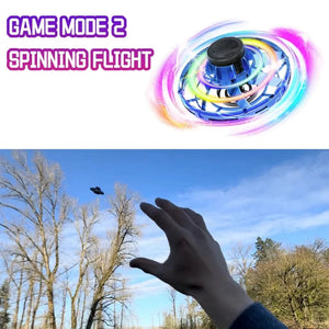 Planet Gates UFO Fingertip Gyroscope Sensing Toy, Fun Floating Luminous Gyroscope Stress Reducing Toy Children's Birthday Toy Gift