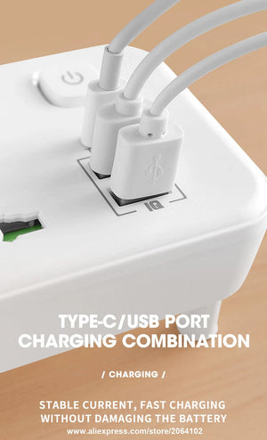 Socket Power Gate Eu Us Uk Au Plug Ac Outlet Power Strip Multiprise Wall Socket Universa
