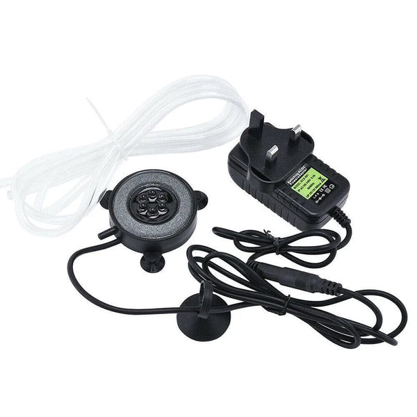 Planet Gates UK Plug Submersible Underwater Fish Tank Light Color Changing LED Air Light Aquarium Air Bubble 6pcs Lamp Making Oxygen for Fish Tank