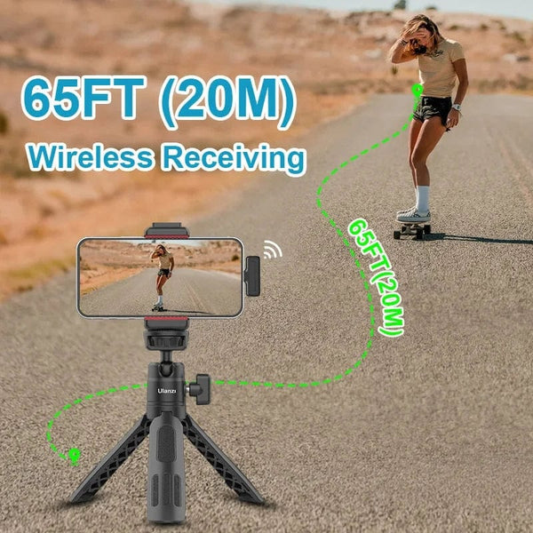 Planet Gates Ulanzi J12 Wireless Lavalier Microphone Lapel Microphones Set Short Video Recording Mini Mic For iPhone Android Live Broadcast