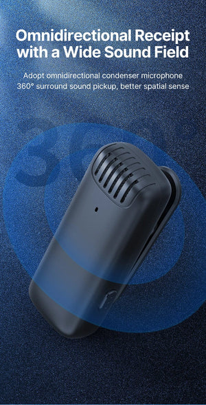 Planet Gates Ulanzi J12 Wireless Lavalier Microphone Lapel Microphones Set Short Video Recording Mini Mic For iPhone Android Live Broadcast