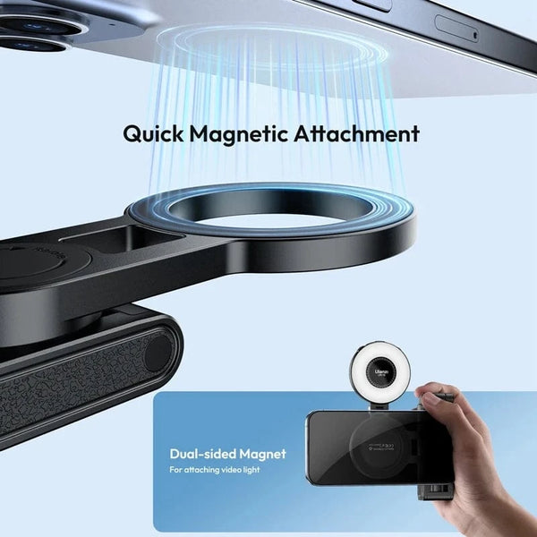 Planet Gates Ulanzi JJ03 Magnetic Selfie Stick Phone Tripod For iPhone 16 15 14 13 12 Pro Max Magsafe Smartphone Wireless Grip Desktop Stand