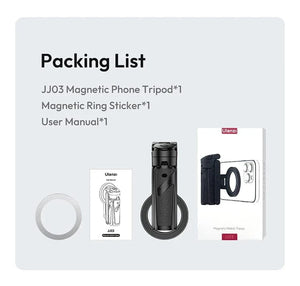 Planet Gates Ulanzi JJ03 Magnetic Selfie Stick Phone Tripod For iPhone 16 15 14 13 12 Pro Max Magsafe Smartphone Wireless Grip Desktop Stand