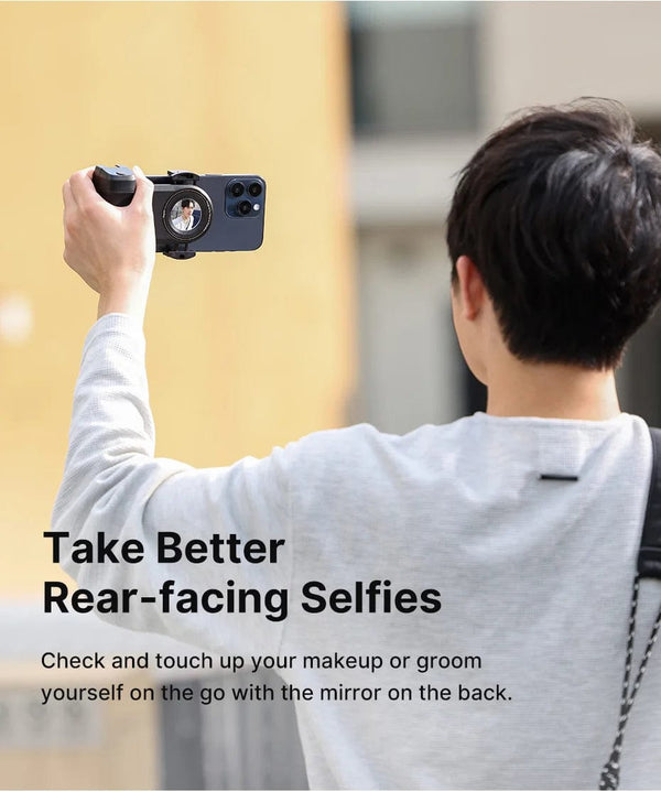 Planet Gates Ulanzi MA35 MagSafe Bluetooth Shutter Smartphone Camera Handle Grip Selfie Stablizer Vertical Horizontal Shooting for Phone