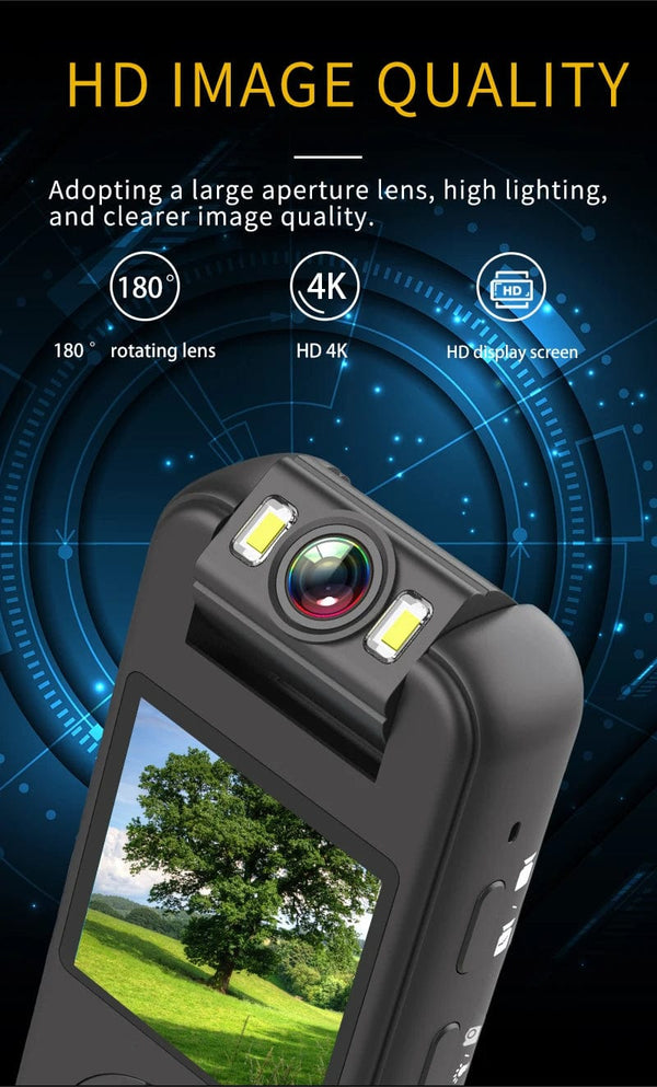 Planet Gates Ultra HD 4K Mini Camera WiFi Portable Small Digital Video Recorder Police BodyCam Infrared Night Vision Miniature Camcorder