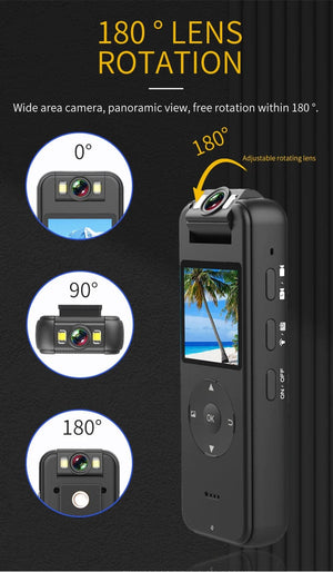 Planet Gates Ultra HD 4K Mini Camera WiFi Portable Small Digital Video Recorder Police BodyCam Infrared Night Vision Miniature Camcorder