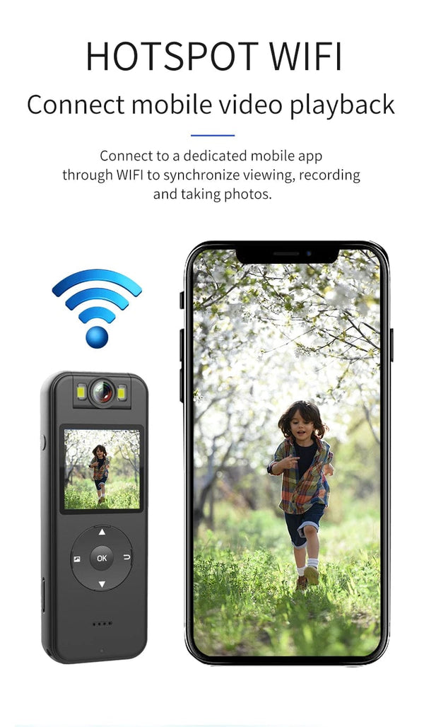 Planet Gates Ultra HD 4K Mini Camera WiFi Portable Small Digital Video Recorder Police BodyCam Infrared Night Vision Miniature Camcorder