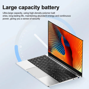 Planet Gates Ultra Slim Laptop 14.1" 16GB RAM 2TB SSD Intel N3700 Notebook Gamer  1920*1080  Display Office Study Computer PC Windows 11 Pro