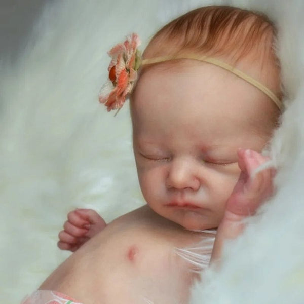 Planet Gates Unfinished Doll Kit 17 Inch Unpainted Vinyl Reborn Doll Charlotte Mold Parts Newborn Doll Kit Unassembled Doll Accessories With Cloth Body
