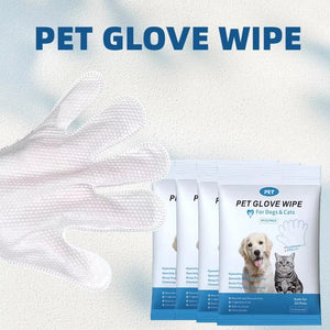 Planet Gates United States 4 packs of 24 pieces，Pet gloves wet wipes - Special disposable cleaning wet wipes for pets, gentle and non-irritating